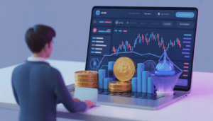 կրիպտո բորսա trading հարթակ Binance և գրաֆիկների վիզուալ պատկեր